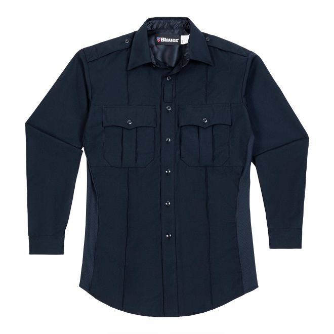BLAUER LONG SLEEVE POLYESTER SUPERSHIRT®- 8670 - DARK NAVY - SIZE: 15.5