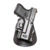 FOBUS Right Hand Level 2 Thumb Lever Roto Belt & Paddle Holster Fits Glock 26,27,28,33 (GL26PB)