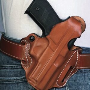 001TAX7Z0.jpg DESANTIS THUMB BREAK SCABBARD - RH OWB LEATHER M&P SHLD 9 TAN