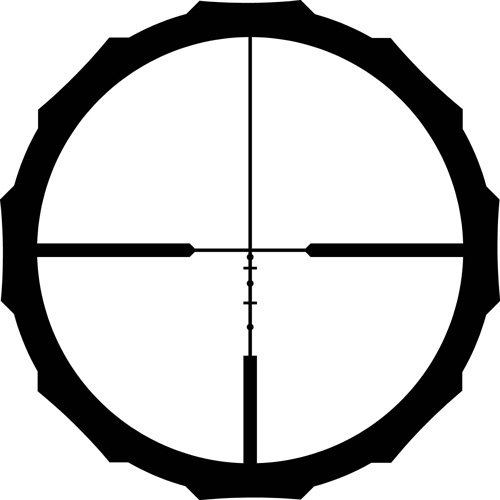 0101580_RETICLE.jpg CRIMSON TRACE SCOPE BRUSHLINE - 3-9X40 BDC RIMFIRE MATTE