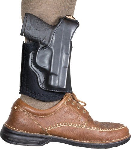 014PC8BZ0.jpg DESANTIS DIEHARD ANKLE HOLSTER - RH LEATHER FITS GLOCK 43 BLACK