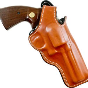 016TC34Z0.jpg DESANTIS DUAL ANGLE HUNTER HOL - LEATHER RH S&W L FR 4" TAN
