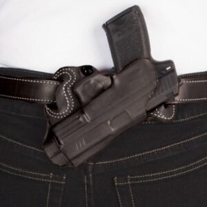 067BAB2Z0.jpg DESANTIS SMALL OF BACK HOLSTER - RH OWB LTHR FOR GLOCK 17/19 BL