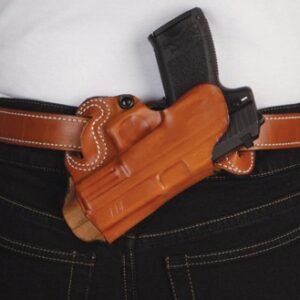 067TAB2Z0.jpg DESANTIS SMALL OF BACK HOLSTER - RH OWB LTHR FOR GLOCK 17/19 TN