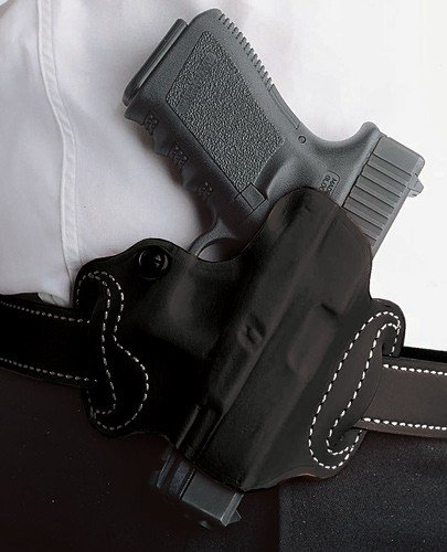 086BA8BZ0.jpg DESANTIS MINI SLIDE HOLSTER - OWB RH LTHR FITS GLOCK 43 BLK