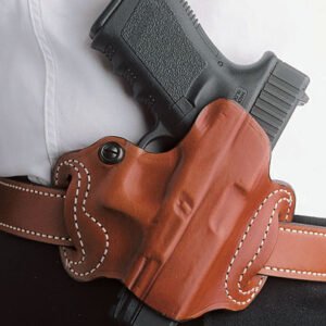 086TA8JZ0.jpg DESANTIS MINI SLIDE HOLSTER - OWB RH LEATHER SIG P365 TAN