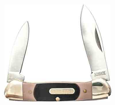 104OT.jpg OLD TIMER KNIFE MINUTEMAN - 2-BLADE 2" STAINLESS DELRIN