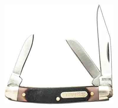 108OT.jpg OLD TIMER KNIFE JUNIOR 3-BLADE - 2" STAINLESS DELRIN