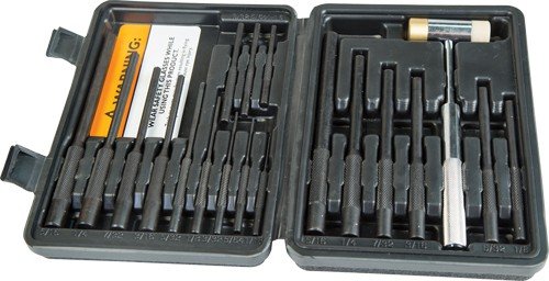 110128.jpg WHEELER ROLL PIN PUNCH MASTER - SET 18-PUNCHES/1-HAMMER/CASE