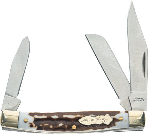 UNCLE HENRY KNIFE NEXT GEN - STAGLON JR FOLDING 3-BLADE