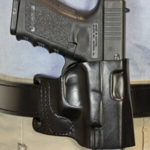 115BAB2Z0.jpg DESANTIS E-GAT SLIDE HOLSTER - OWB RH LTHR FITS GLOCK 19 BLK