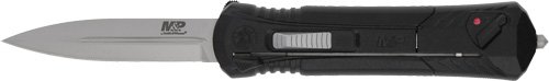 S&W KNIFE M&P OTF 3.5" AUS-8 - SPEAR BLADE TIP DOWN W/SAFETY
