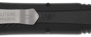 1181878_CLOSED.jpg S&W KNIFE M&P OTF 3.5" AUS-8 - SPEAR BLADE TIP DOWN W/SAFETY