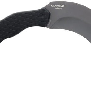 1182504.jpg SCHRADE KNIFE BONEYARD 5.2" - FIXED KARAMBIT MATTE SS/BLACK