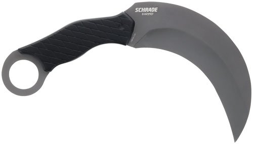 1182504.jpg SCHRADE KNIFE BONEYARD 5.2" - FIXED KARAMBIT MATTE SS/BLACK