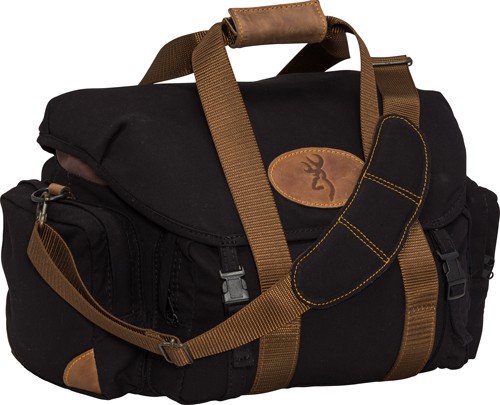 121388991.jpg BROWNING LONA CANVAS SHOOTING - BAG 19"WX11.5"HX13"D BLK/BRN