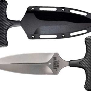 12DBST_1.jpg COLD STEEL SAFE MAKER I 4.5" T - SHAPE PUSH KNIFE W/KYDEX SHTH