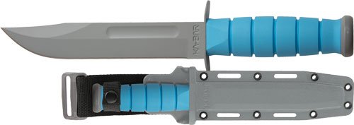 KA-BAR USSF SPACE-BAR KNIFE - 7" FINE EDGE W/SHEATH BLK/BLUE
