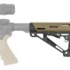 15350_on-gun.jpg HOGUE AR-15 COLLAPSIBLE STOCK - FDE RUBBER COMMERCIAL