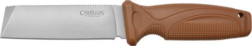 19627C.jpg CAMILLUS SWEDGE FIXED BLADE - 4.3" SS BLADE NYLON BROWN