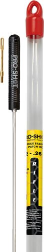 1PS1822U_1.jpg PRO SHOT STAINLESS 1PC PISTOL - CLEANIN ROD 18" .22 CAL & UP