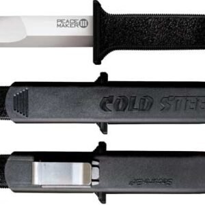 20PBS_1.jpg COLD STEEL PEACE MAKER III 4" - PLAIN EDGE BOOT KNIFE W/SHEATH