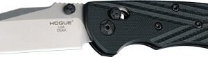 24279H.jpg HOGUE DEKA 3.25" ABLE LCK FLDR - CLIP POINT G-10 FRAME BLACK