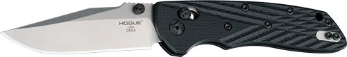 24279H.jpg HOGUE DEKA 3.25" ABLE LCK FLDR - CLIP POINT G-10 FRAME BLACK
