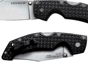 29AC.jpg COLD STEEL LARGE VOYAGER 4" - PLAIN EDGE BLADE CLIP FOLDER
