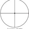 SIGHTRON SCOPE SII 36X42 - .125 DOT TARGET KNOBS 1" MATTE