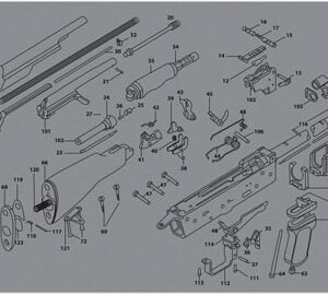 36AK47GY.jpg TEKMAT ARMORERS BENCH MAT - 12"X36" AK-47 GREY