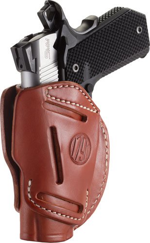 3WH1CBRA.jpg 1791 HOLSTER 3-WAY OWB MULTI- - FIT AMBI SZ1 1911 FRM 3-4" BRN