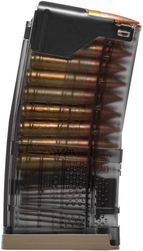 428002_1.jpg LANCER MAGAZINE L5AWM AR-15 - 300BLK 20RD TRANSLUCENT SMOKE