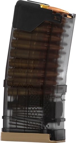 428002_angle.jpg LANCER MAGAZINE L5AWM AR-15 - 300BLK 20RD TRANSLUCENT SMOKE