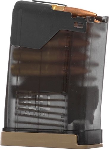 428003_angle.jpg LANCER MAGAZINE L5AWM AR-15 - 300BLK 10RD TRANSLUCENT SMOKE
