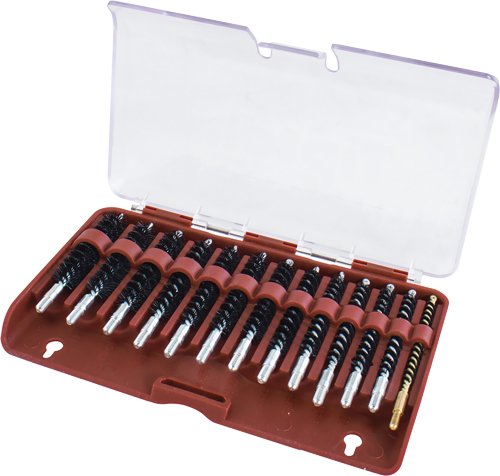 615333.jpg TIPTON 13-PIECE NYLON RIFLE - BORE BRUSH SET W/STORAGE CASE