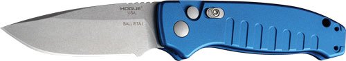 64133.jpg HOGUE BALLISTA-I BUTTON AUTO - DROP POINT BLADE TMBLD BLU 3.5