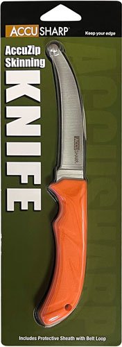 734C_PKG.jpg ACCUSHARP ACCUZIP SKINNING - KNIFE 3.5" BLADE NON SLIP GRIP