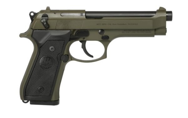 92fsodg65f3.jpg BERETTA 92FS 9MM OD GREEN 4.9" 15+1