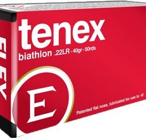A01400_1_2.jpg ELEY TENEX BIATHLON 22LR 40GR - FLAT NOSE 50RD 100BX/CS