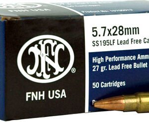 A10700012.jpg FN 5.7X28 27GR LEAD FREE JHP - SS195LF 50RD 40BX/CS