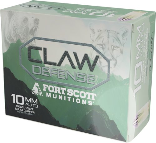 A10MM190SCVFNCD.jpg FORT SCOTT 10MM 190GR - CLAW DEFENSE FN 20RD 25BX/CS