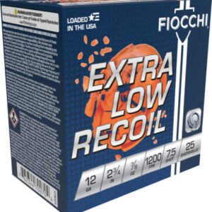 A1278OZ75.jpg FIOCCHI LOW RECOIL 12GA 2.75" - 7/8OZ #7.5 1200FPS 250RD CASE