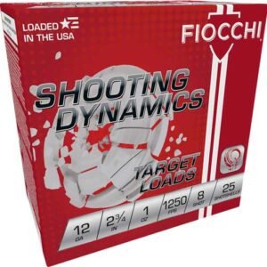 A12SD1X8.jpg FIOCCHI 12GA 2.75" 1OZ #8 - 1250FPS 250RD CASE LOT