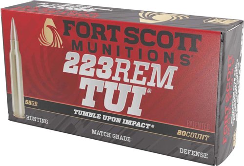 A223055SCV.jpg FORT SCOTT 223 REM 55GR TUI - SOLID COPPER 20RD 25BX/CS