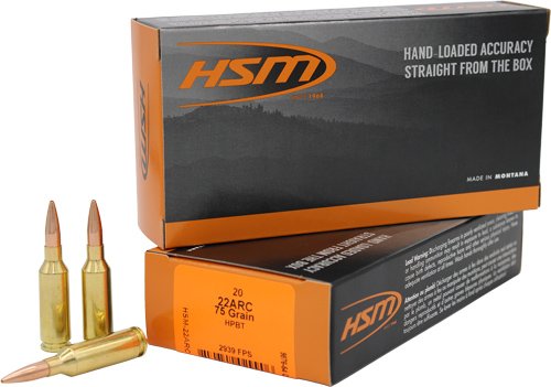 A22ARC1N.jpg HSM 22 ARC 75GR BTHP - 20RD 25BX/CS
