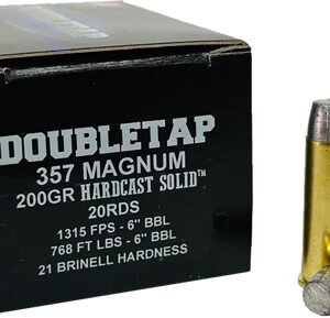 A357M200HC_1.jpg DOUBLETAP 357 MAG 200GR WFNGCH - HARDCAST SOLID 20RD 50BX/CS