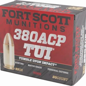 A380095SCV.jpg FORT SCOTT 380 ACP 95GR TUI - SOLID COPPER 20RD 25BX/CS
