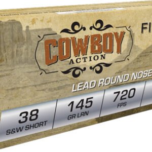 A38SWSHL_1.jpg FIOCCHI 38 S&W SHORT 145GR - LEAD-RN 50RD 20BX/CS