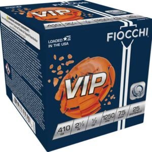 A410VIP75.jpg FIOCCHI VIP 410 2.5" 1/2OZ - #7.5 1250FPS 250RD CASE LOT